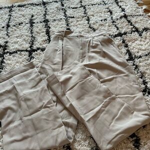 A&F sloane tailored wide leg pant